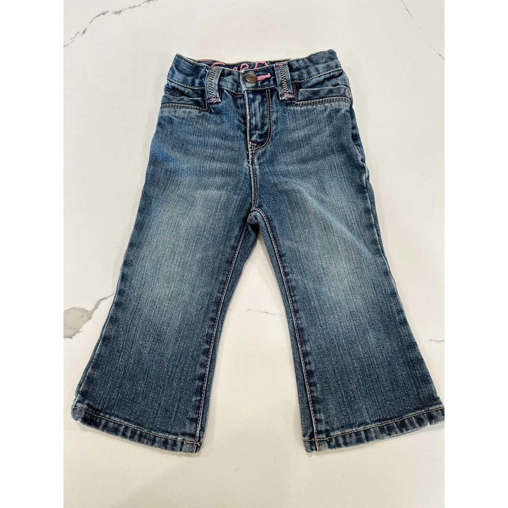 Vtg Baby Gap Toddler Jeans Flare Denim Blue Size 18-24 Months‎